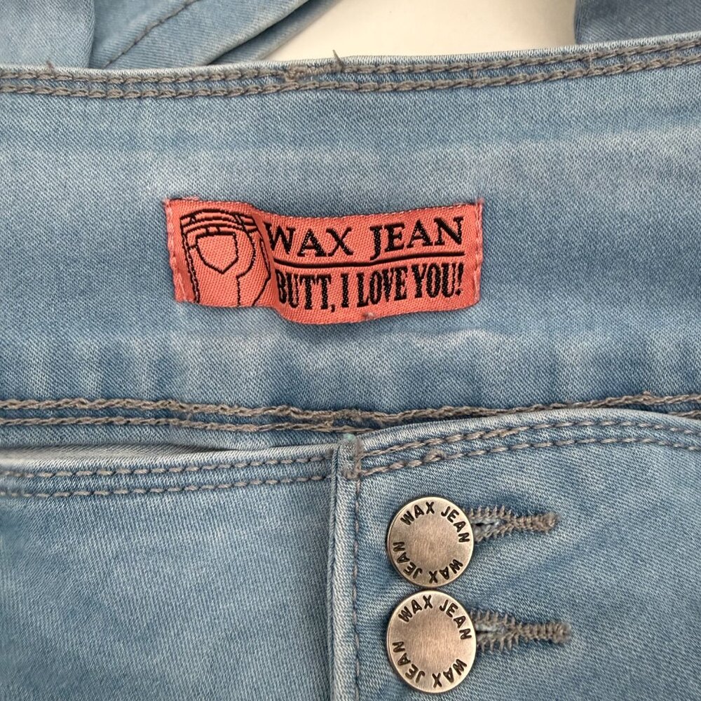 Wax Jean Light Wash Skinny Jeans | Stretch Denim | “Butt, I Love You!” | Size 13 - Picture 9 of 10